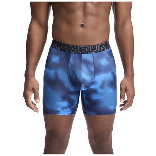Under Armour Men's Ua Performance Tech-Print 6 Inch,Blue Atlantis3