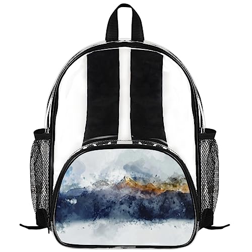 Sac à dos transparent imperméable 11.7L en PVC multicolore pour enfants et randonnée