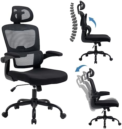 HOMEMAKE FURNITURE Silla Oficina ergonómica de Respaldo Alto con ...