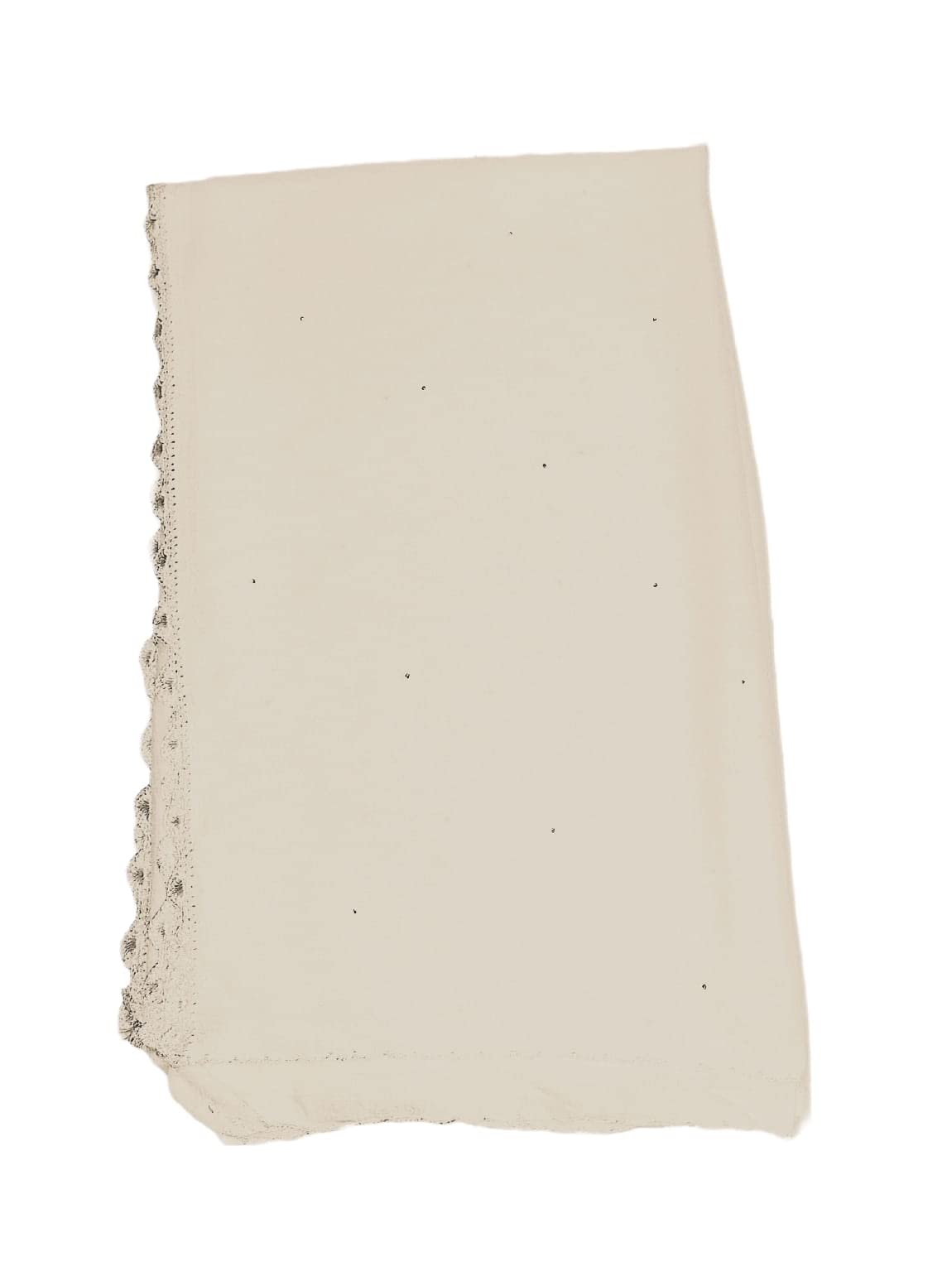 Chiffon Duptta With Hand Made Kureshiya Lace And Mukesh Work