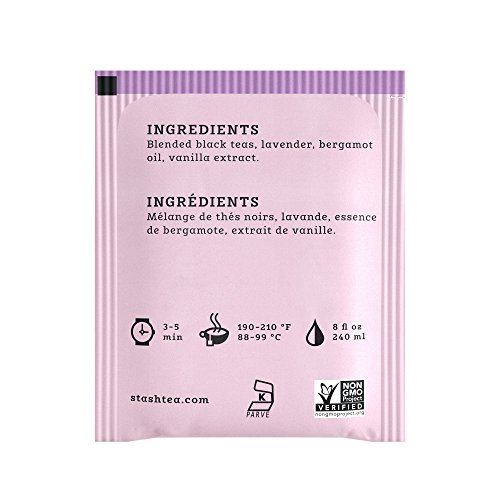 Image of Stash Tea Breakfast In Paris Black Tea - Caffeinated, Non-GMO Project Verified Premium Tea with No Artificial Ingredients, 18 Count (Pack of 6) - 108 Bags Total
