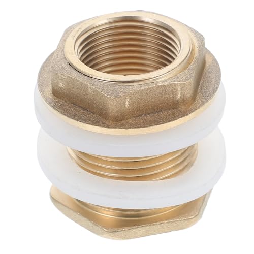 EXHUMKY Conector de Manguera de Latón para Tanque de Agua Kit de de Lluvia Accesorio para Acuarios y Barriles de Agua Compatible con Mangueras y Tuberías y