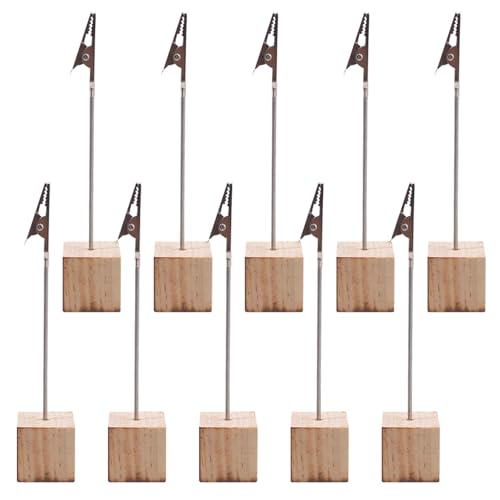 HANABASS �ؐ��̃e�[�u���ԍ��X�^���h�ƃ����N���b�v 25�Z�b�g �ʐ^��J�[�h�Œ�p�N���b�v�t�� ��������I�t�B�X�f�X�N�̃J�[�h�z���_�[