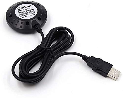 BN-80U Dual USB GPS GLONASS GNSS Receiver with USB Level 5.0V Supply Voltage 2M Length for Laptop PC Car Marine Navigation