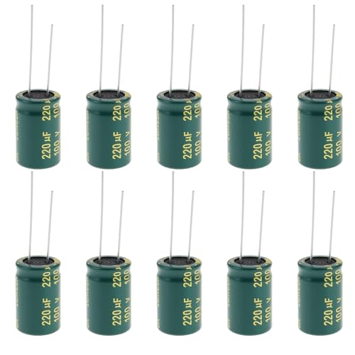 Condensateur électrolytique 100V 220uF EMSea radial pour réparation TV et circuits électroniques