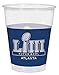 Amscan Superbowl LIII 16 oz Plastic Cups