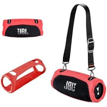 سيليكون غطاء القضية متوافق مع JBL Xtreme 3 المحمولة بلوتوث المتكلم، ماء لينة الجلد سيليكون واقية القضية ل JBL Xtreme 3 اكسسوارات بلوتوث المتكلم الأحمر