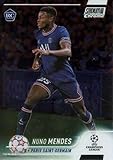 2021-22 Topps Stadium Club Chrome UEFA Champions League #25 Nuno Mendes RC Rookie Card Paris Saint-Germain Official UCL Soccer Trading Card in Raw (NM or Better) Condition