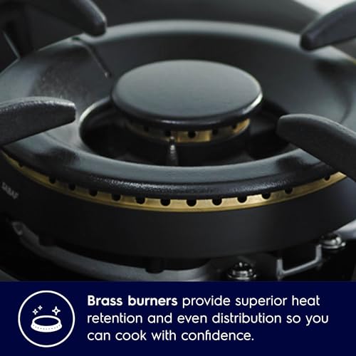 Electrolux 4 Burner Auto Ignition Glass Top 90cm Built-in Gas Hob, UltimateTaste 300, Black, EHG9430BCI - Image 3