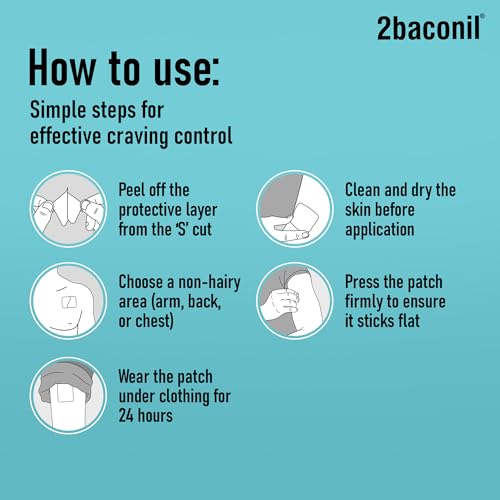 Image of Rusan 2baconil Nicotine Transdermal Patch 21mg Step 1 | 14 Patches (2x7 Pack) | Quit Smoking & Chewing Tobacco /Ghutka | Nicotine Replacement Therapy