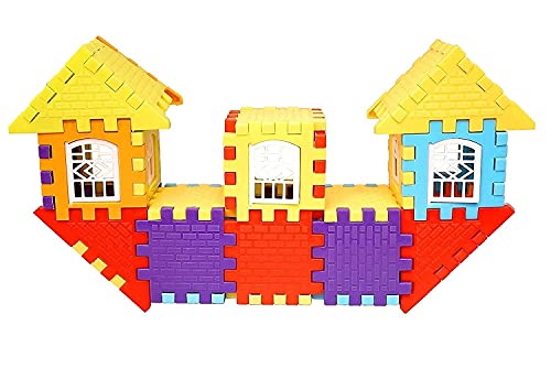 Image of GRANTH My Happy Home Building Blocks (50 PCS House Blocks Jambo Pack)(Multi)