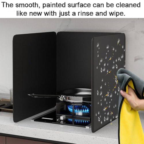 Protector contra Salpicaduras plegable de 2 lados para grasa de cocina 5