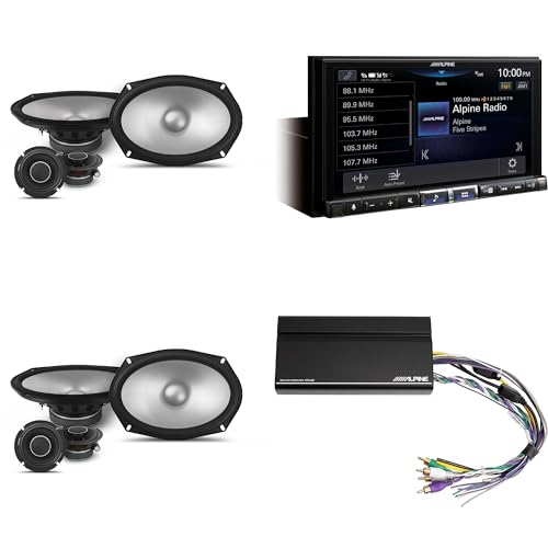 Alpine iLX-507 receptor multimedia 7 pulgadas con altavoces y amplificador miniatura 1