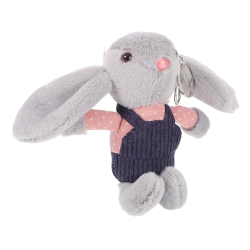 KICHOUSE Conejo de Peluche de Juguete Peluches de Conejo Lindos llaveros Llavero de Peluche Muñeco de Peluche Juguete Decorativo Llavero Conejo Llavero para Mochilas Felpa Corta