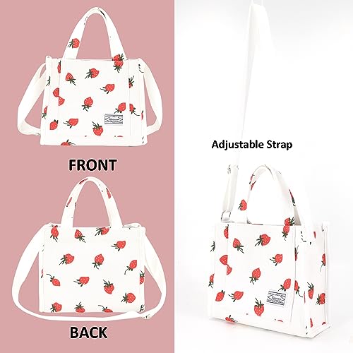 UERRUAM Corduroy Tote Bag for Women, Lightweight Shoulder Crossbody Handbag, Medium Size 11x3.9x9.3 Inch, Multiple Pockets, Magnetic Clasp, for Work College Travel