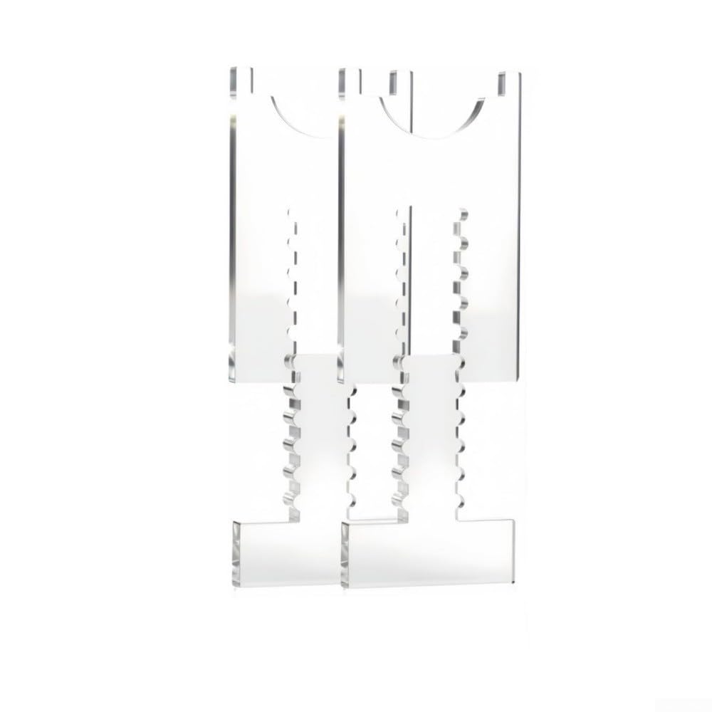 Acrylic Wall Spacer For Sofa Legs Adjustable Transparent Furniture Stopper Dimensional Control Prevent Sliding Protect Walls for To Outlets 4 Pack(6 slots)