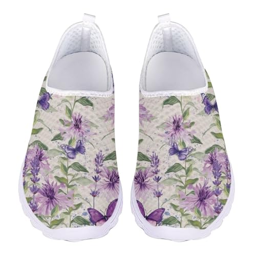 Womens Walking Shoes Slip-on Leisure Shoe Lightweight Breathable Casual Soft Sole Ladies Mesh Dog Walking Shoes3