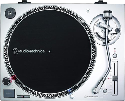 Audio-Technica LP120XUSBSV Direktangetriebener Plattenspieler (Analog und USB) Silber
