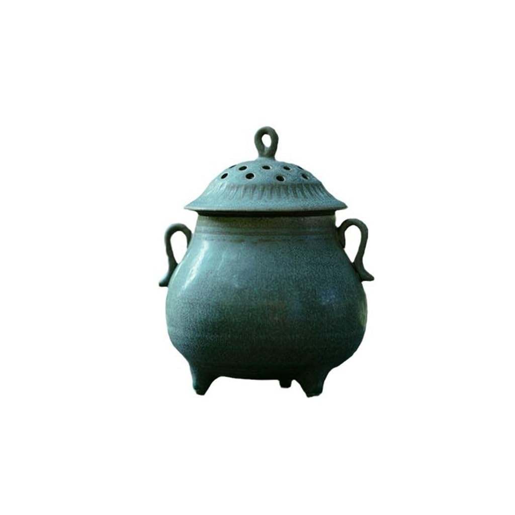 Soporte De Incienso Quemador de Incienso de Hilo de Arcilla marrón Hecho a Mano, Quemador de Incienso pequeño para Sala de té, decoración del hogar