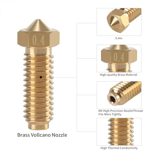 Buse 0,4 mm Kobra 2 et kit tête d'impression 3D avec bloc céramique 24V - 5