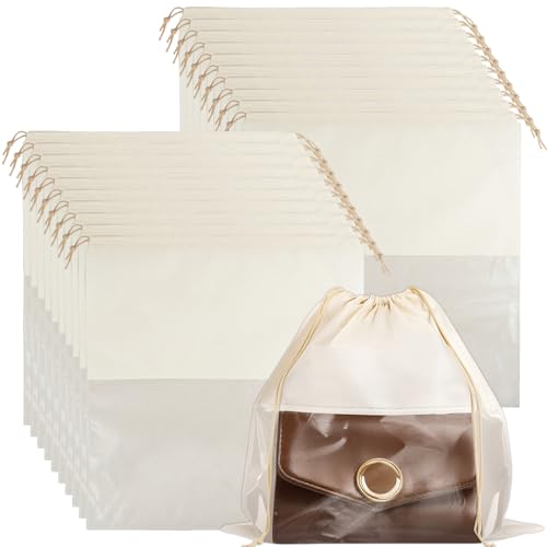 RAIHOMKIT 20 PCS Dustproof Drawstring Bags, Breathable Non-Woven Drawstring Dust