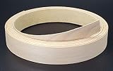 Wood spice (Hickory) Real un-finished wood veneer edge banding tape use to cover edges up to ¾” Thick. Can be stained or applied any lacquer finish. Size is 13/16” Wide x 25’ Lineal Feet Roll. Pre-glued with premium hot melt adhesive, easy to apply w...