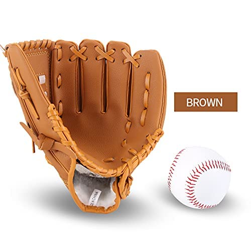 25'' (63,5 cm) Alloy Baseballschläger mit 9'' Softball Sport Schläger Handschuhe für die Linke Hand Leichtes Sporttraining Slugger Training Erwachsenen-Outdoor-Spiel Balken