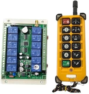 Universal DC 12V 24V 48V 10A 12CH Remote Control Switches Receiver& Transmitters 433mhz/315mhz Crane Power Switch - (Color: with 1 Remote, Size: 315mhz)