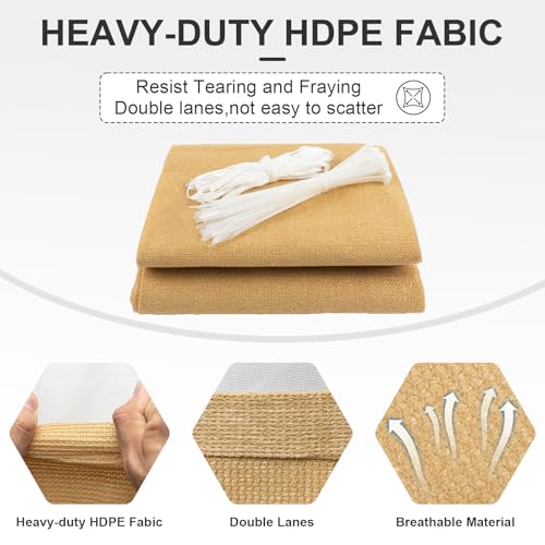 Cool Area Sun Shade Cloth with Grommets for Outdoor, 10x14ft, Sand by Cool Area - Used condition - Image 5