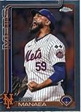 Baseball Trading Card 2025 topps Chrome #287 Sean Manaea NM Near Mint Mets