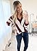 PRETTYGARDEN Sweaters for Women 2026 Long Sleeve Striped Knitted V Neck Pullover Jumper Tops Fall Outfits Fashion Clothing (Striped Wine Red,XX-Large)