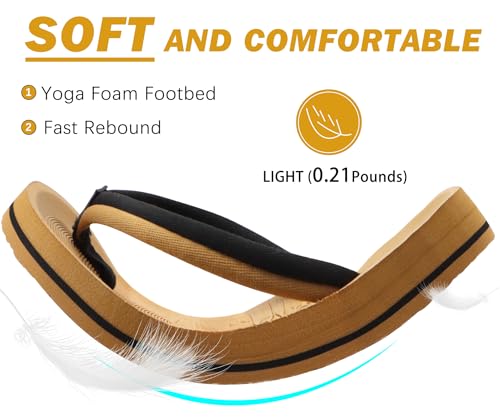 Image of COFACE Flip Flops For Women with Arch Support Comfortable Yoga Mat Orthopedic Sandals Lightweight Womens Flip-Flop