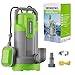 WORKPRO Schmutzwasserpumpe, 700W Tauchpumpe mit Fördermenge 17.000 l/h, Wasserpumpe mit Schwimmerschalter, Max. Förderhöhe 10 m, Max. Eintauchtiefe 7 m, Fremdkörper bis 30 mm, Auto und Manuell-Modus