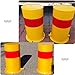 noxozoqm Metal -Collision Post Small Safety Barricade with Reflective Film, Thickened Warning Barricade Lock for Garage Car Park Supermarket - Thickness 2mm - Height 40cm (Color : Fixed Model)
