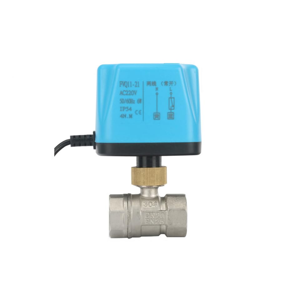 Vanne motorisée DN32 anti fuite acier inoxydable commande électrique 24VDC