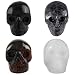 rockcloud Healing Crystal Stone Human Reiki Skull Figurine Statue Sculptures Mixed Stone(Pack of 4) 1"