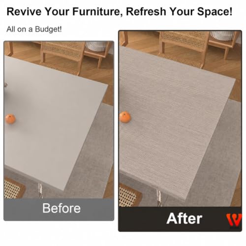Image of WISDOM Wood Grain Wallpaper Peel and Stick Self-Adhesive Removable Waterproof Textured Thick Vinyl Contact Paper for Cabinet, Wall, Furniture, Countertop 24x120 in, Faded Brown