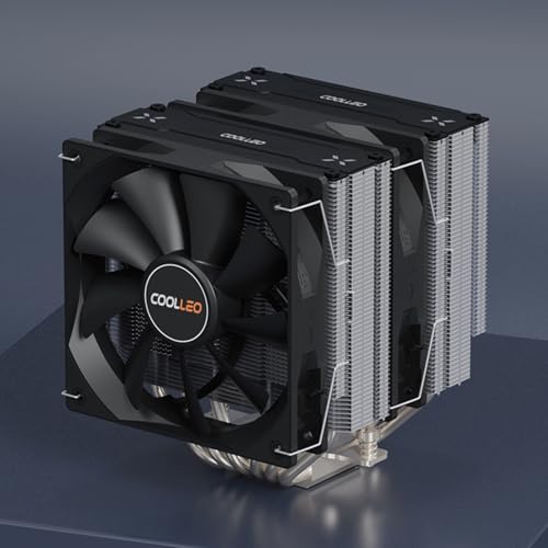 Ventilador doble para PC radiador de torre doble compatible con socket LGA1700 y AM5 7