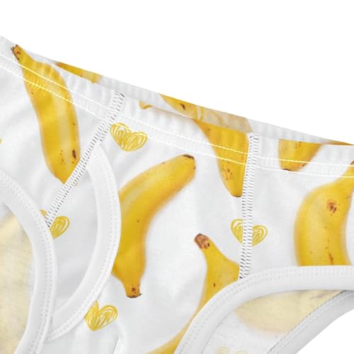Wusikd Yellow Bananas Boys' Underwear Cotton Heart Boys Briefs Soft Toddler Underwear 2T4