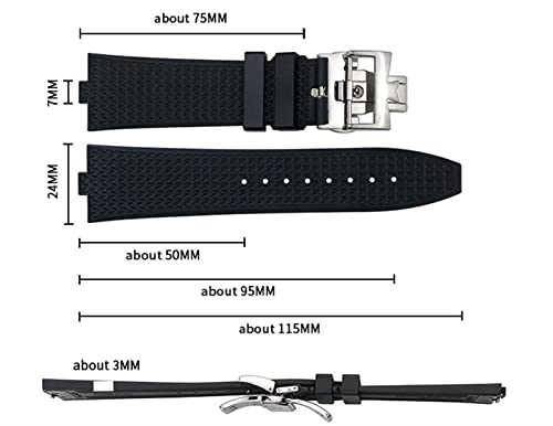 Bracelet sport 24mm Vacheron Constantin pour le quotidien et le nautisme - 6