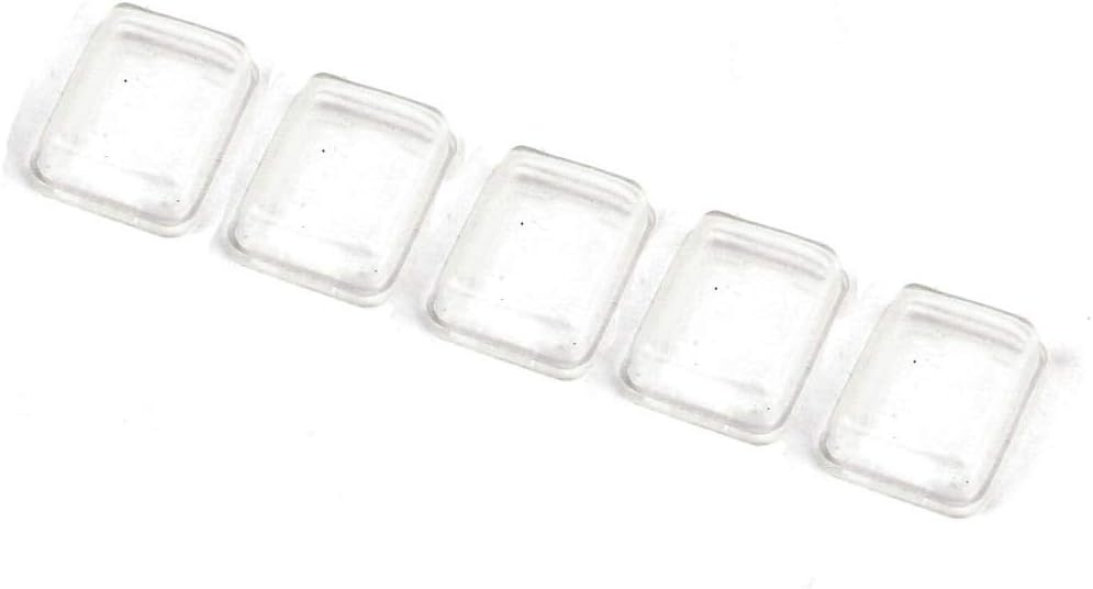 5 Pcs 21x15mm Rocker Boat Switch White's Clear Silicone Waterproof Protect Cover Rectangle Cap