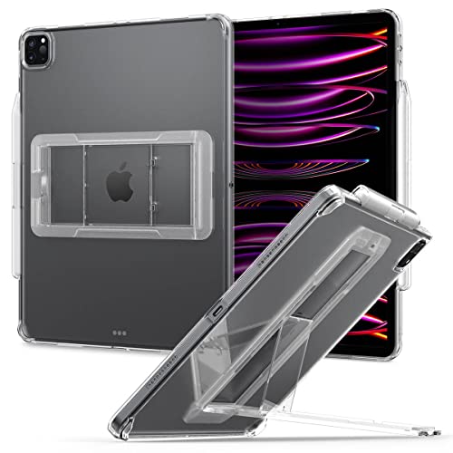 Spigen Air Skin Hybrid S Designed for iPad Pro 12.9 inch Case M2 6th Generation (2022) / 5th Generation (2021) with Pencil Holder - Crystal Clear