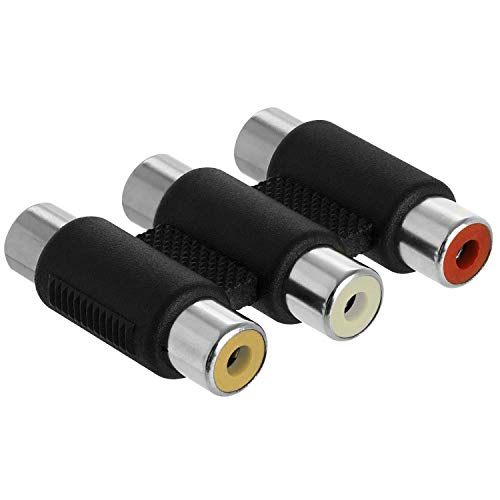 Acoplador RCA 5 piezas conector hembra a hembra miniatura 3