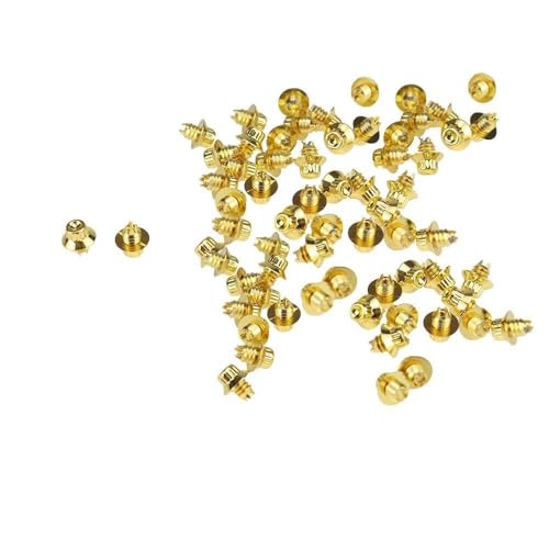 AZSFGZA 100pcs Gold Wheel Lip Rivets