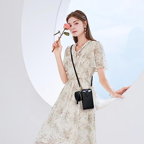 Image of Peacocktion Small Crossbody Cell Phone Purse for Women, Lightweight Mini Small Crossbody Bags for Women with Card Slots