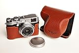 Handmade Genuine Real Leather Full Camera Case Bag Cover for FUJIFILM X100T Brown Color