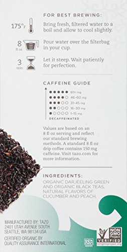 Tazo Peachy Green Tea Organic- 20 Bag #TOP5