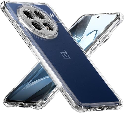 Image of REALCASE Silicone Oneplus 13 5G Back Cover Case, Scratch Resistant Protective Crystal Clear Transparent Shock Proof Bumper Back Cover Case for Oneplus 13 5G