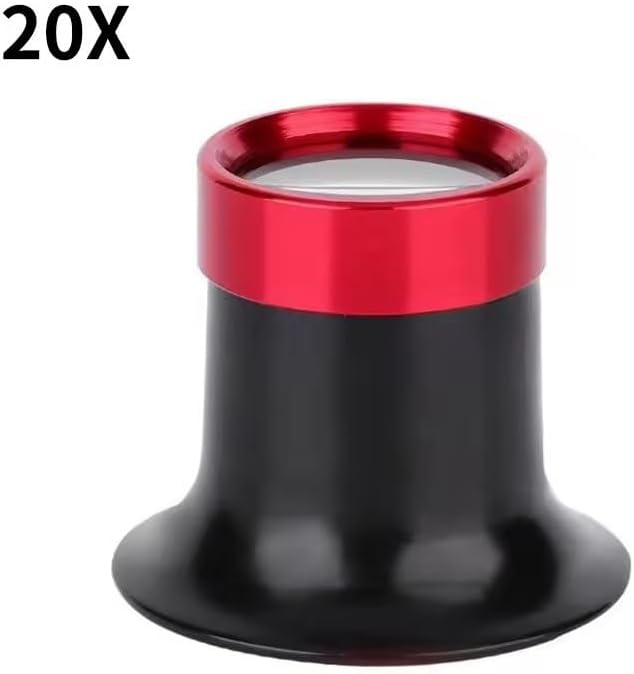 Magnifier Aluminum Watch Repair Magnifying Glass Diamond Jewelry Glass Lens Loupe Accessory(Style 5)