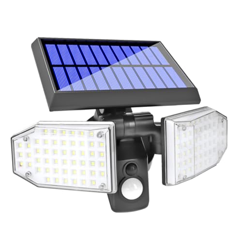 Lampe Solaire pour Cour et Patio Mikikit Détecteur de Mouvement Éclairage Extérieur Étanche